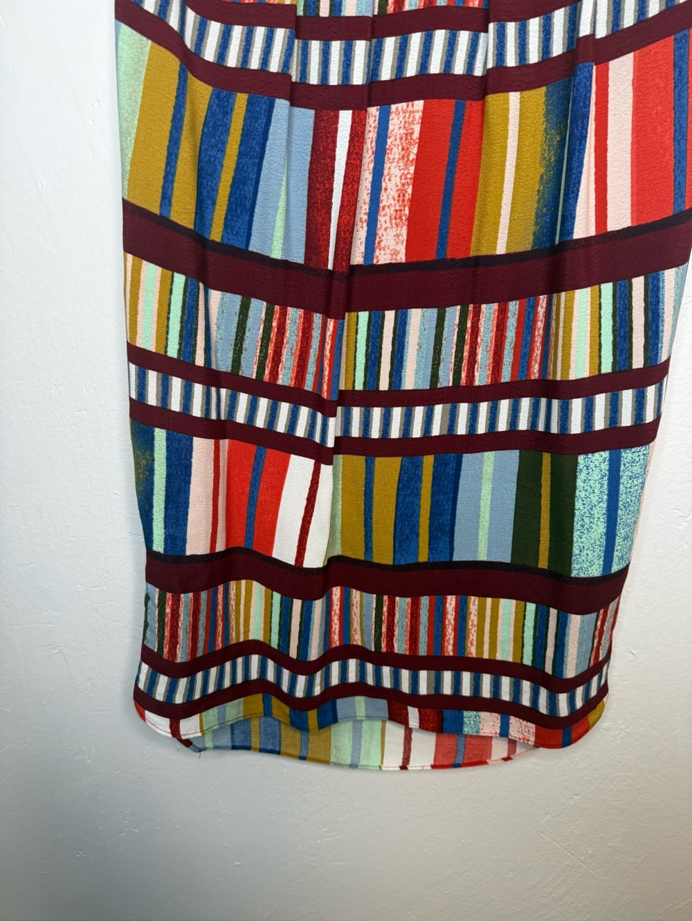 Maeve Anthropologie Multicolor Striped Shift Dress Size 0 - Picture 3 of 14